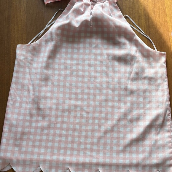 Maison Jules Pink Gingham Halter Blouse - Picture 6 of 8